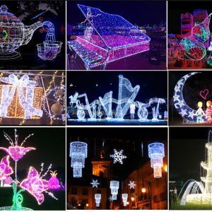 Các mẫu trang trí đường phố, cảnh quan công viên bằng đèn led