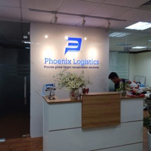 Backdrop và Logo chữ nổi