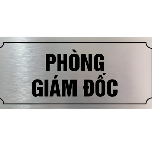 Biển phòng ban inox